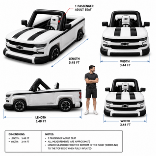 Classic white Motorized Truck Float